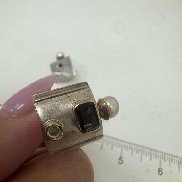 Vintage Michou Sterling Silver Earrings and Pendant Set - Picture 13 of 15